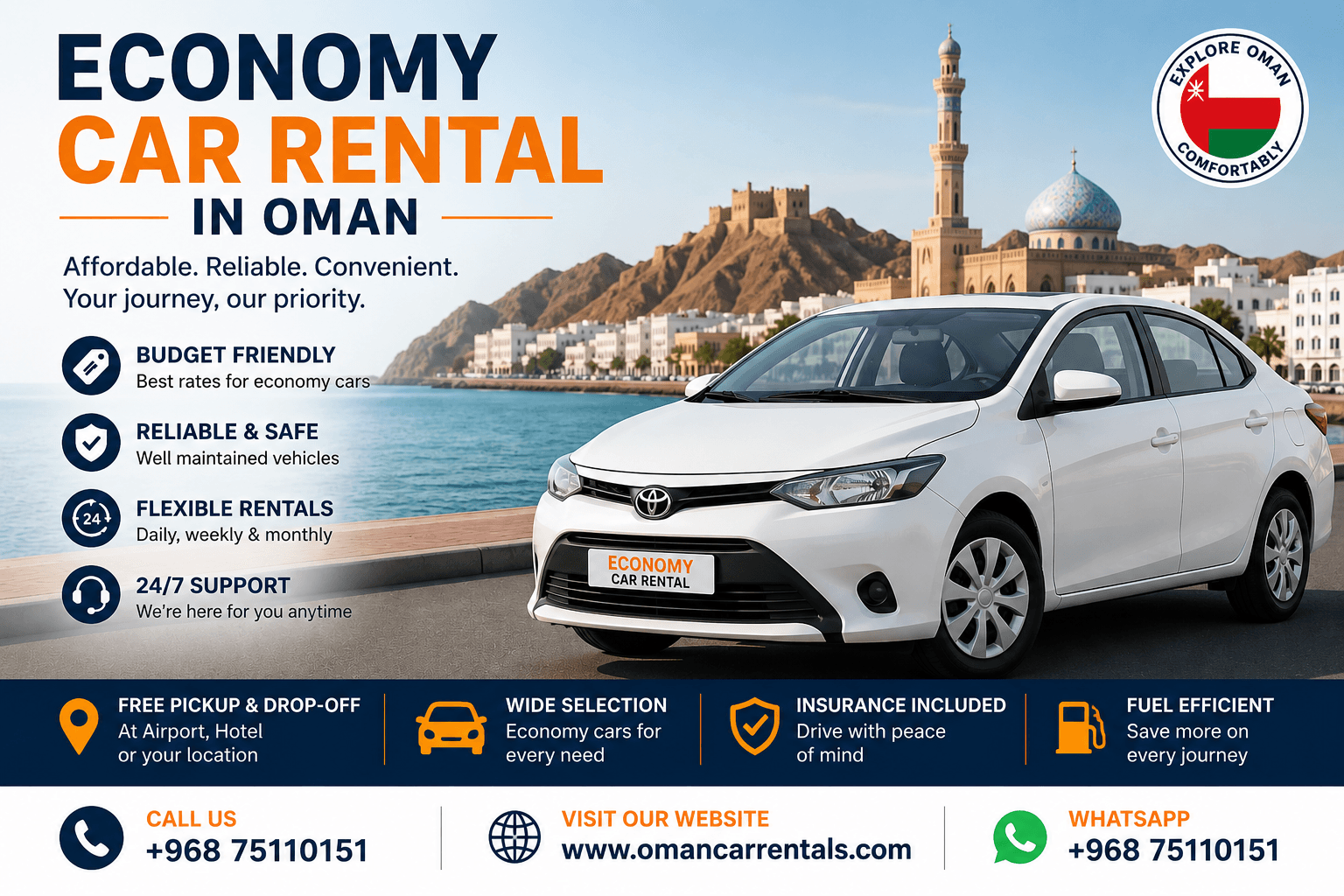 Economy Car Rental in Oman